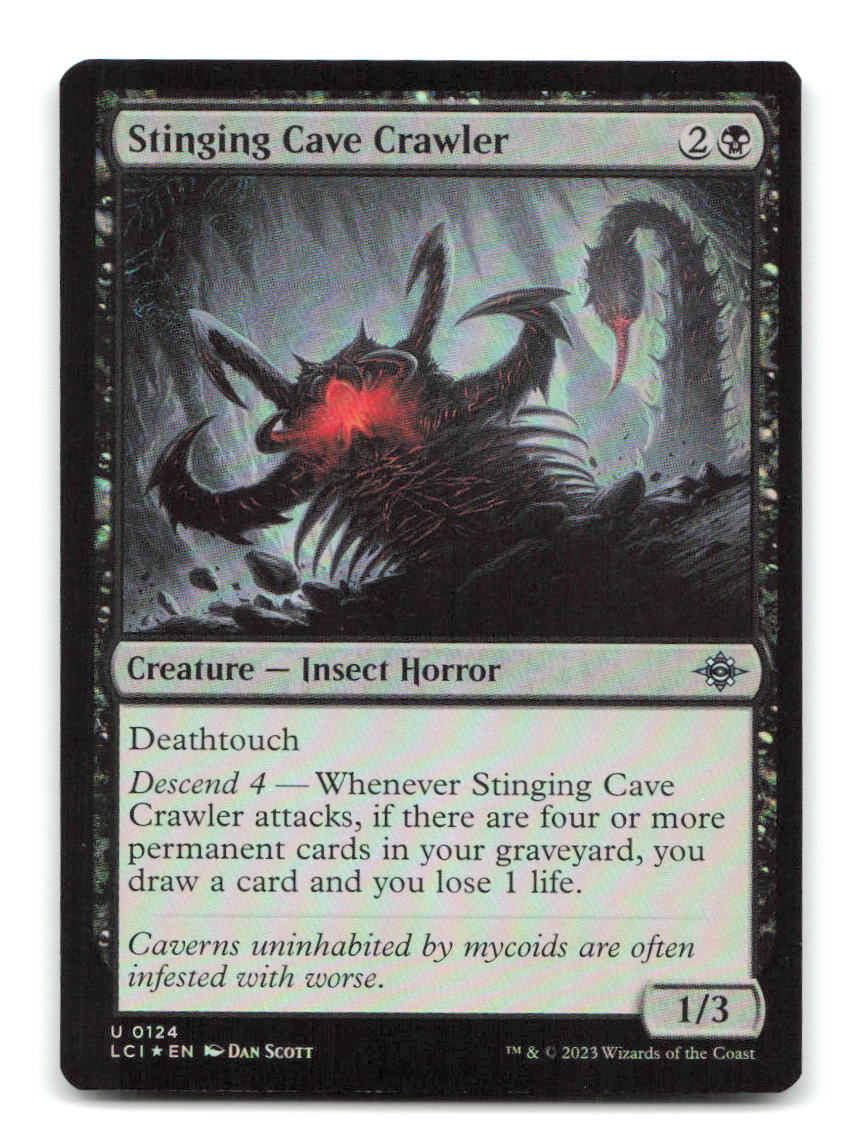 Stinging Cave Crawler 124 LCI Magic: The Gathering Foil NM