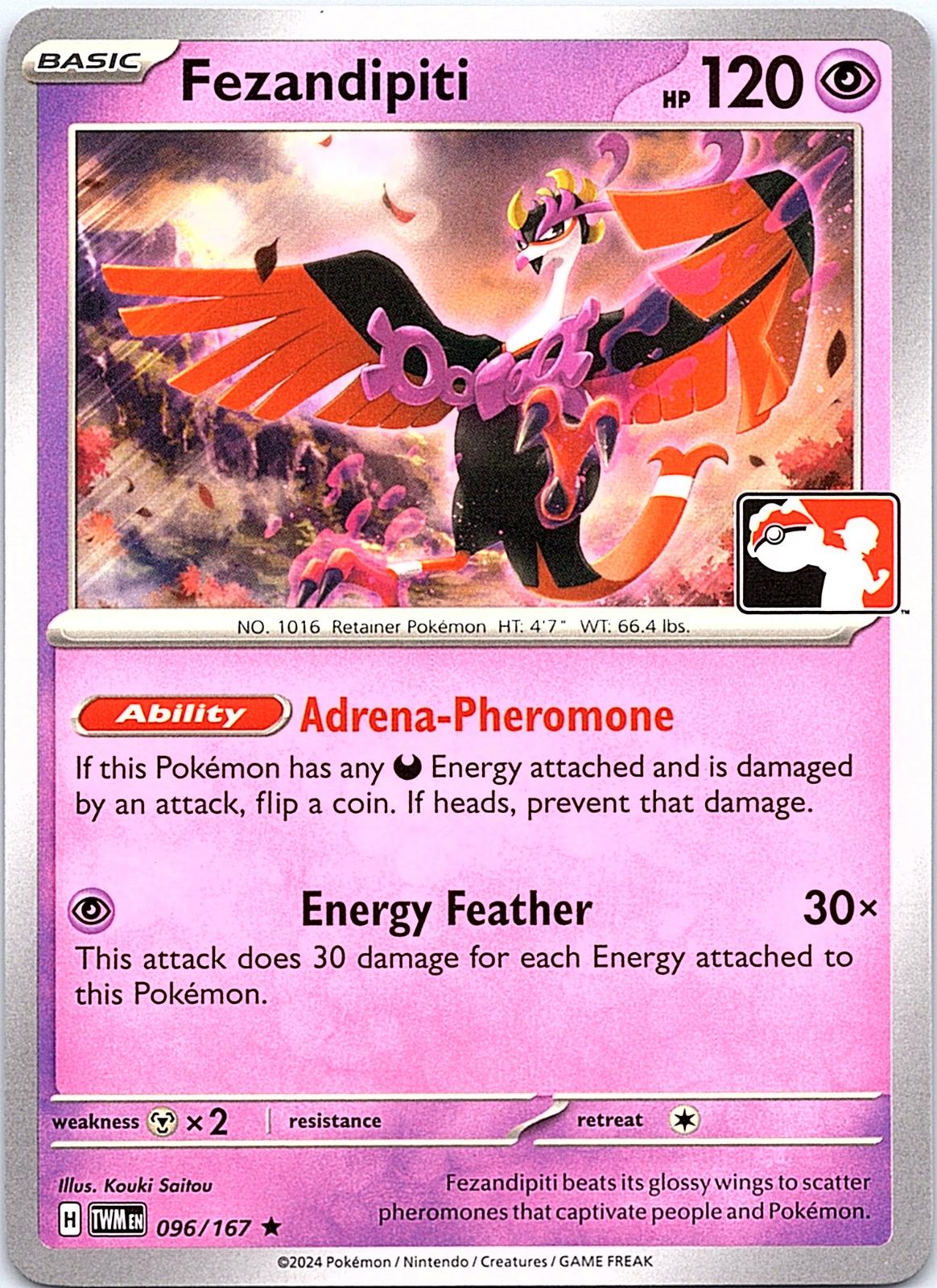 Fezandipiti 096/167 Rare Prize Pack Series Cards Pokemon Lightly Played