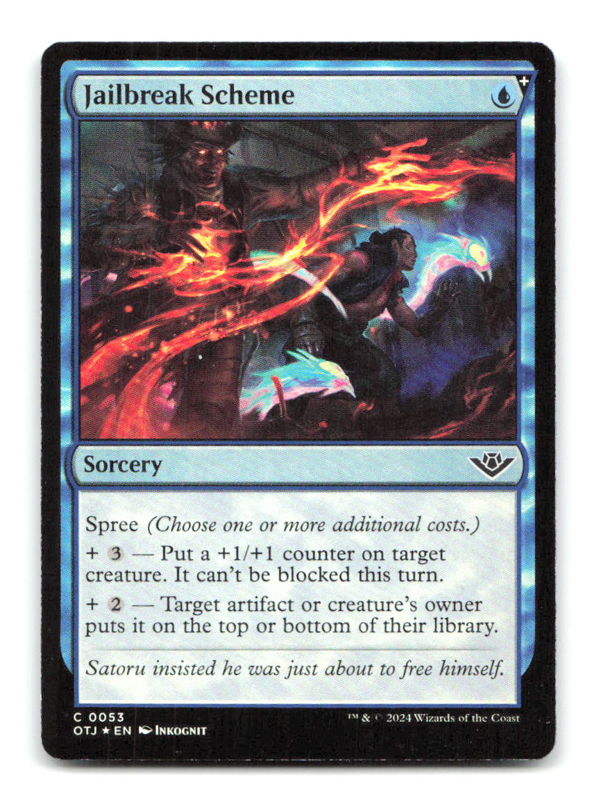 Jailbreak Scheme 53 OTJ Magic: The Gathering Foil NM
