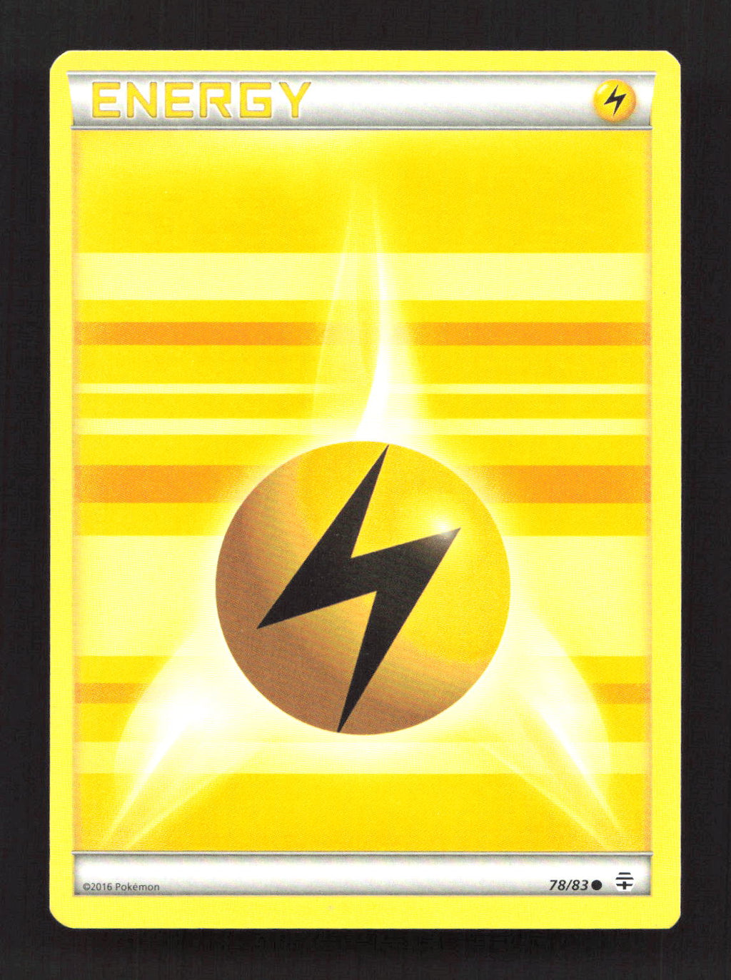 Lightning Energy 78/83 Common Generations Pokemon Moderately Played