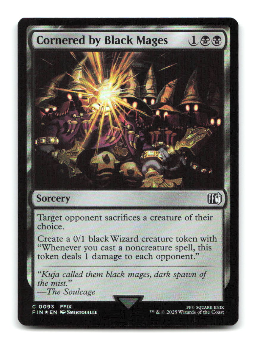 Cornered by Black Mages 93 FIN Magic: The Gathering Foil NM