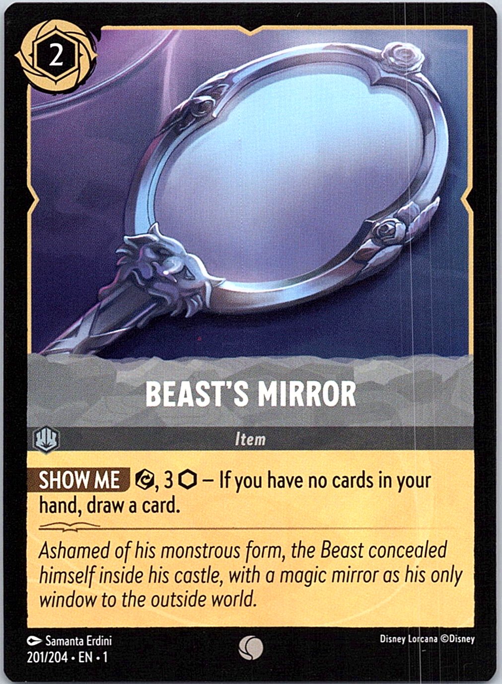 Beast's Mirror 201/204 Common The First Chapter Lorcana Near Mint