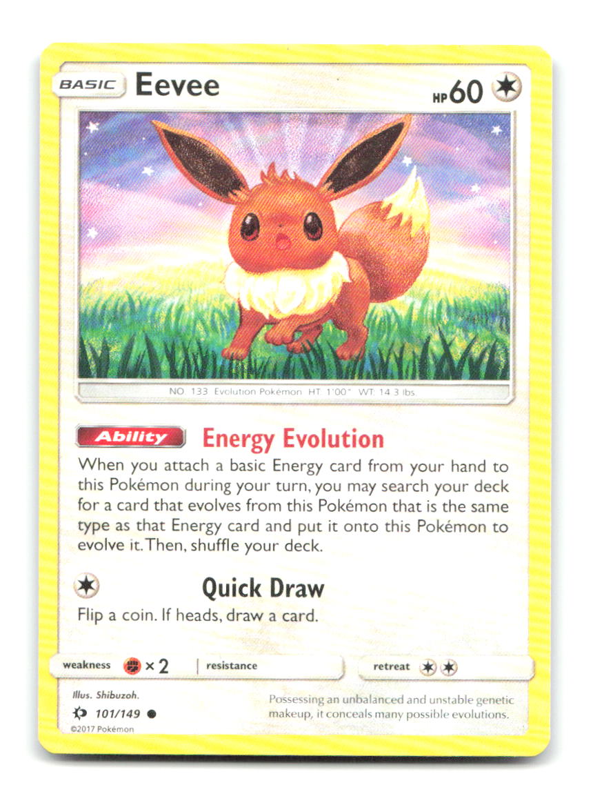 Eevee 101/149 SM01 Pokemon LP