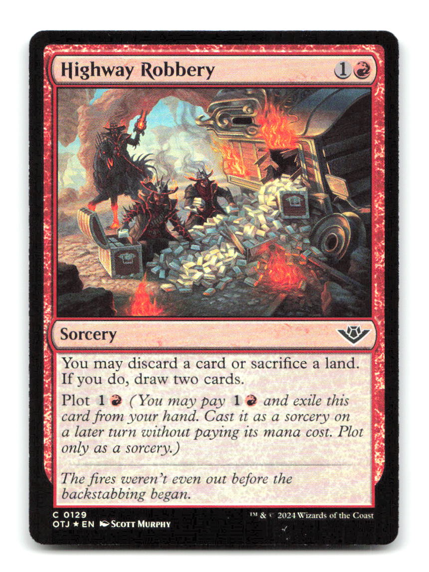 Highway Robbery 129 OTJ Magic: The Gathering Foil NM