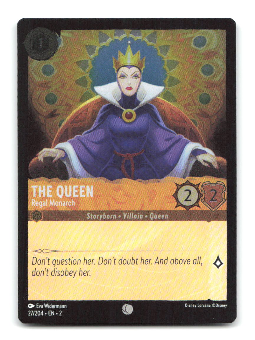 The Queen - Regal Monarch 27/204 2 Lorcana Cold Foil NM