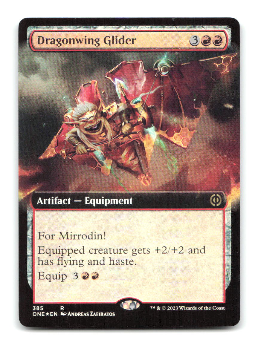 Dragonwing Glider (Extended Art) 385 ONE Magic: The Gathering Foil NM