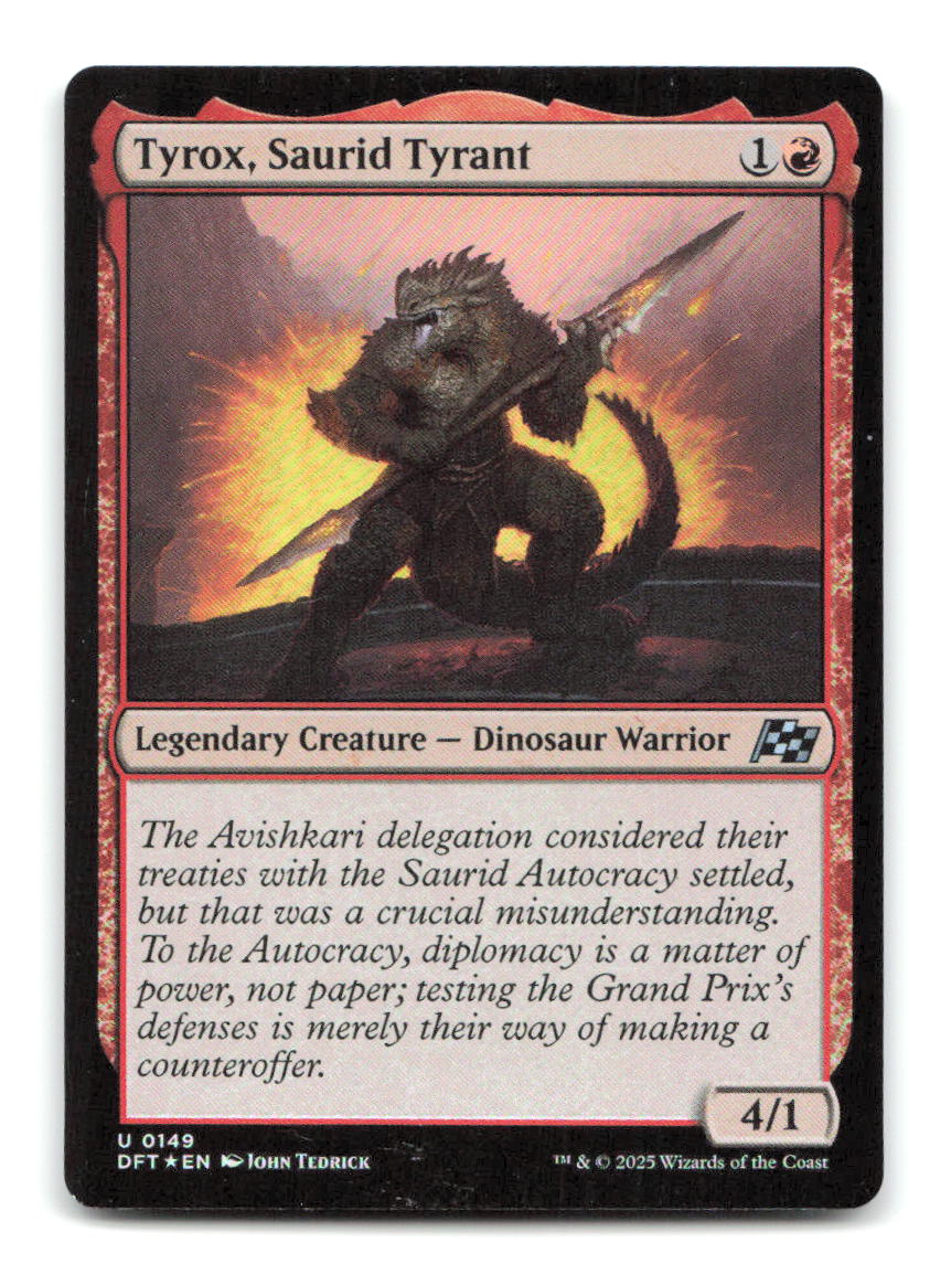 Tyrox, Saurid Tyrant 149 DFT Magic: The Gathering Foil NM
