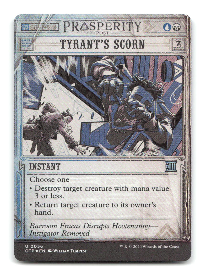 Tyrant's Scorn 56 OTP Magic: The Gathering Foil NM