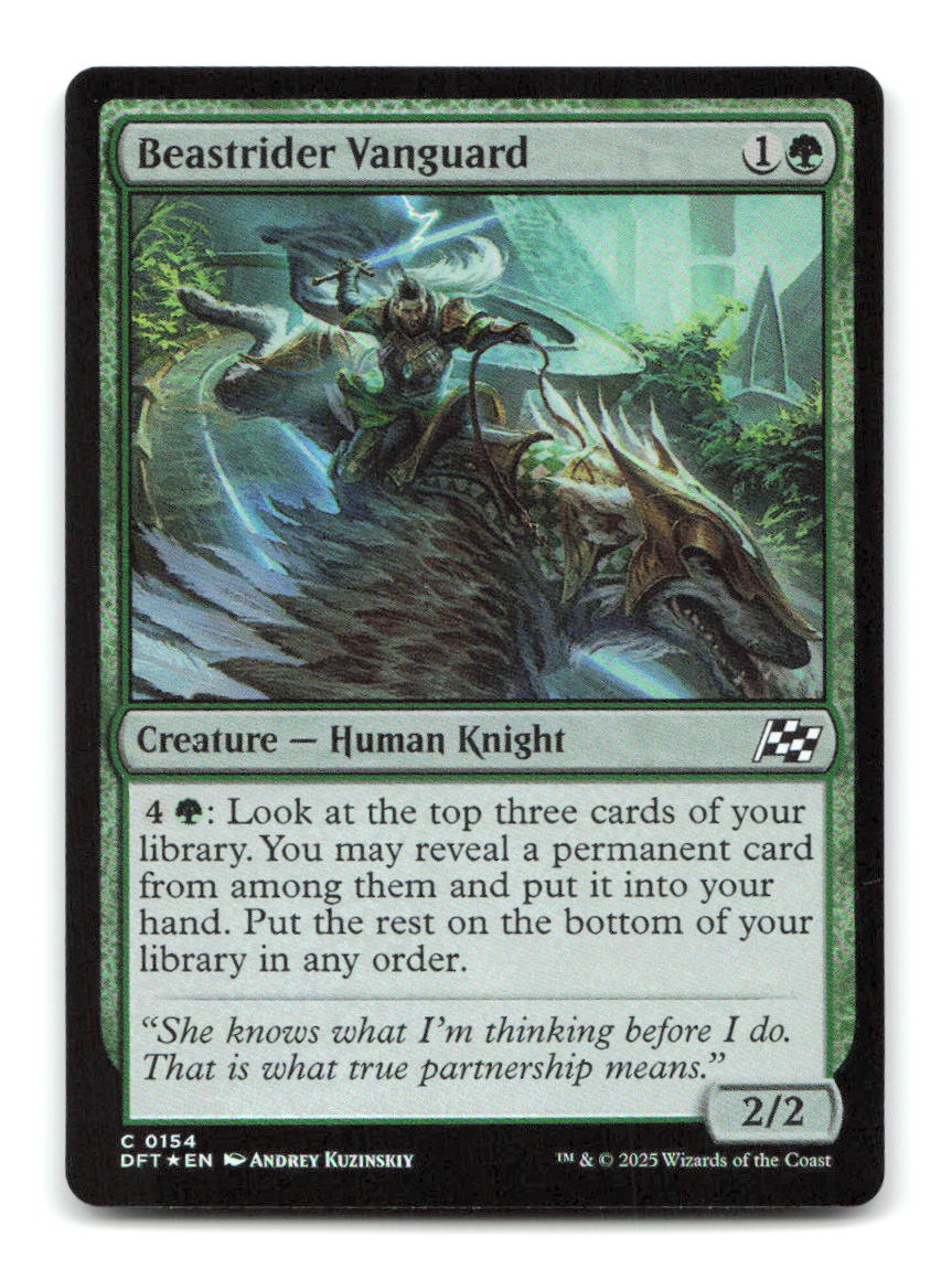 Beastrider Vanguard 154 DFT Magic: The Gathering Foil NM