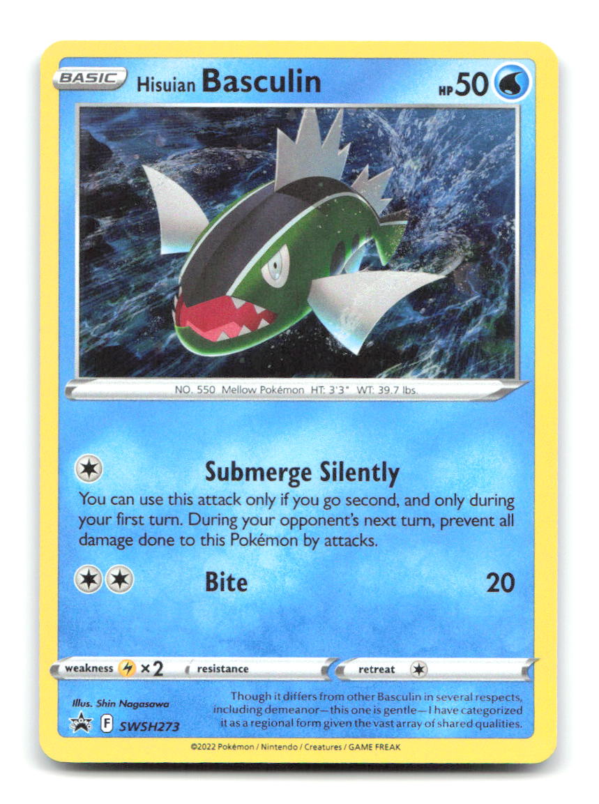Hisuian Basculin SWSH273 Holo P Sword & Shield Promo Pokemon NM