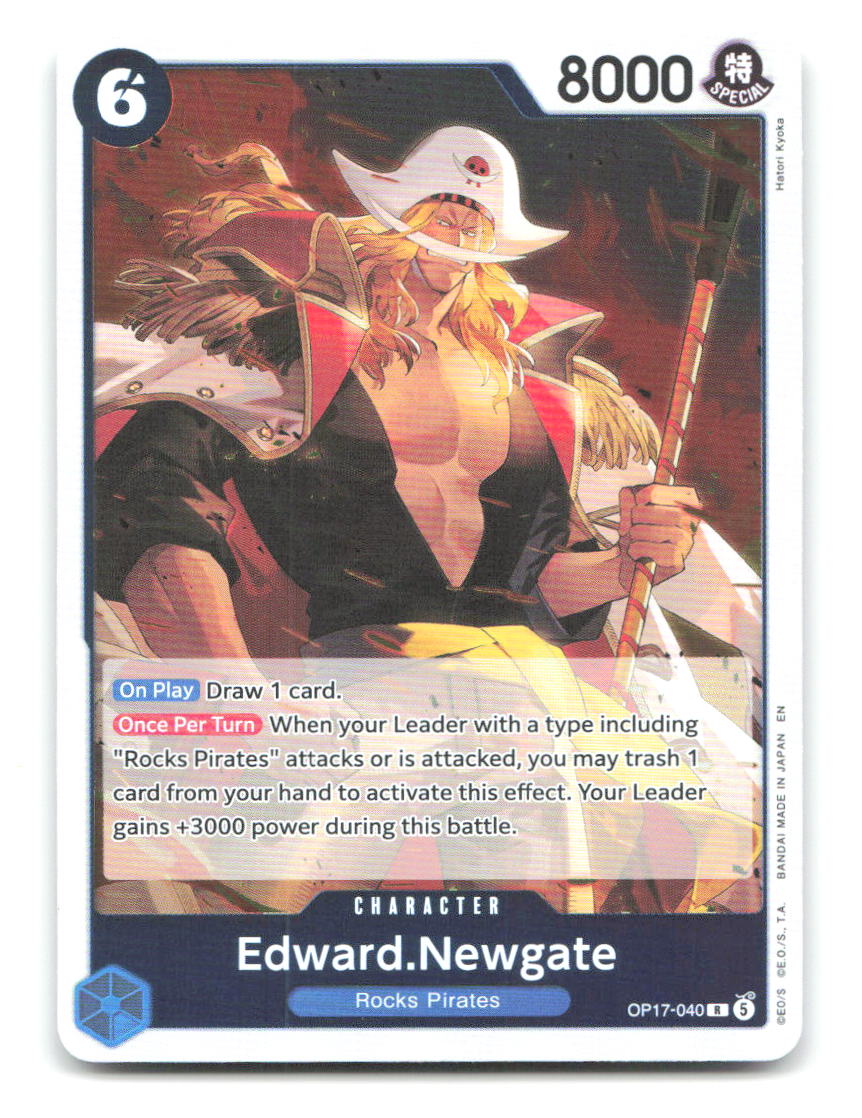Edward.Newgate (040) OP17-040 OP17 One Piece Foil NM