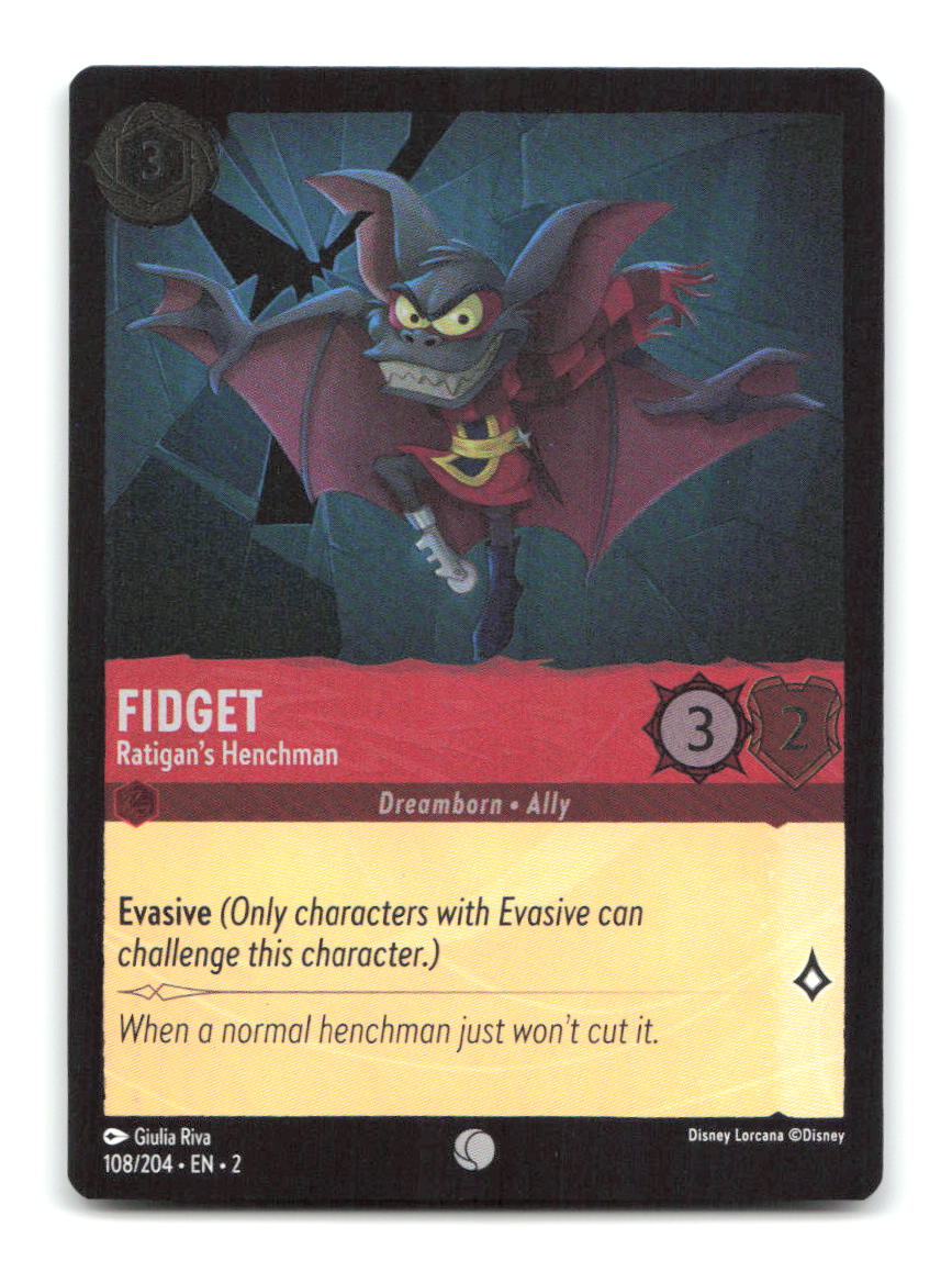 Fidget - Ratigan's Henchman 108/204 2 Lorcana Cold Foil NM