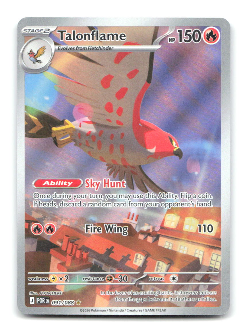 Talonflame 091/088 ME03 Pokemon Holo NM