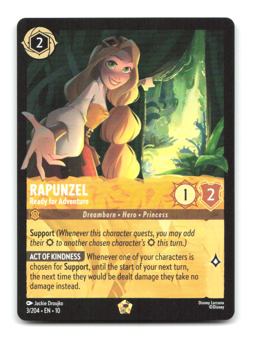 Rapunzel - Ready for Adventure 3/204 10 Lorcana NM