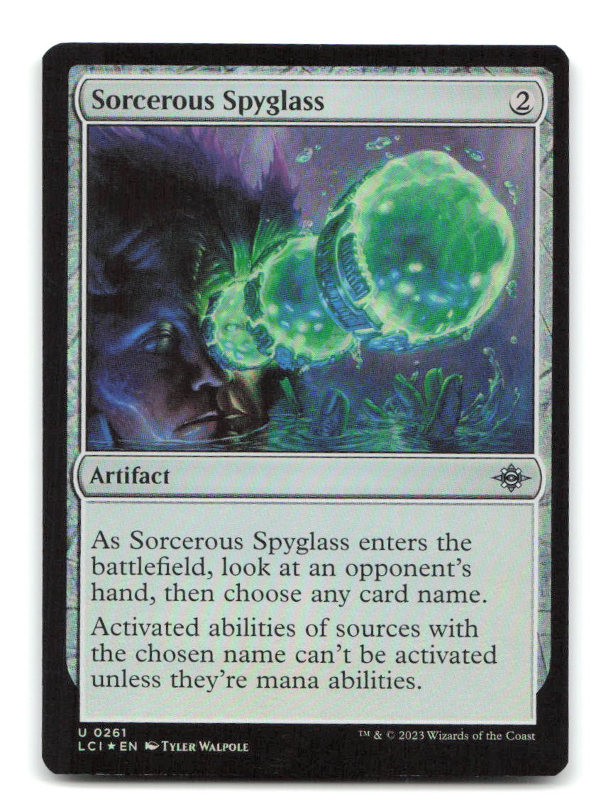 Sorcerous Spyglass 261 LCI Magic: The Gathering Foil NM