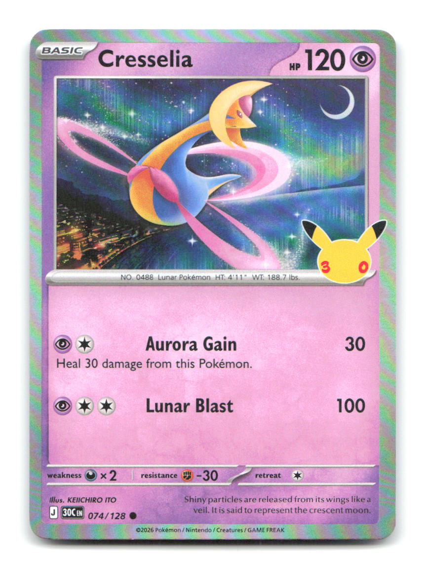Cresselia 074/128 30C Pokemon Holo NM