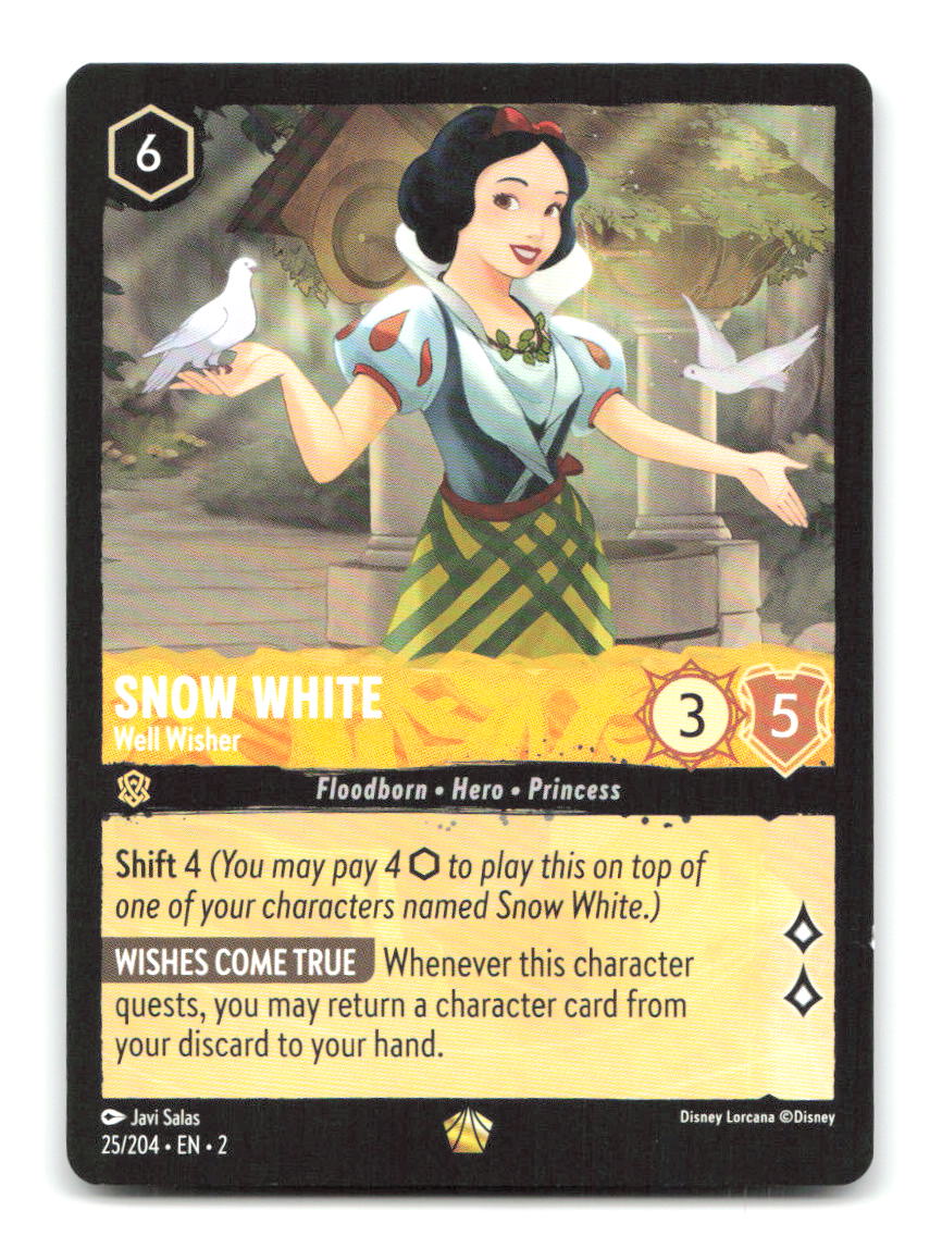 Snow White - Well Wisher 25/204 2 Lorcana NM
