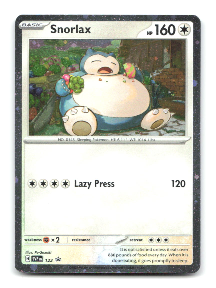 Snorlax 122 SVP Pokemon Holo NM