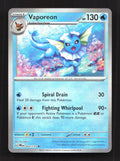 Vaporeon (Poke Ball Pattern) 022/131 Rare Prismatic Evolutions Pokemon Holo NM
