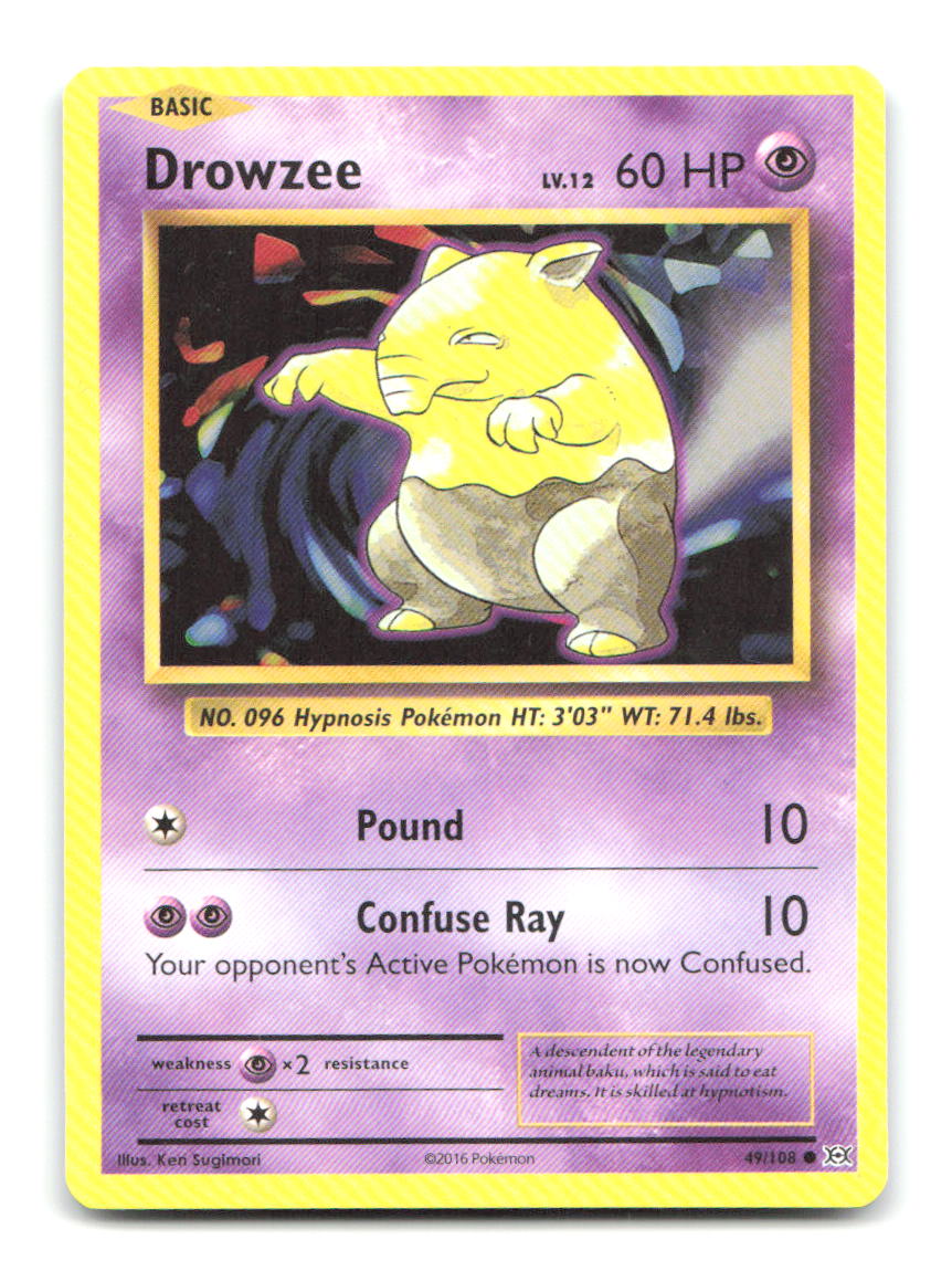 Drowzee 49/108 EVO Pokemon LP