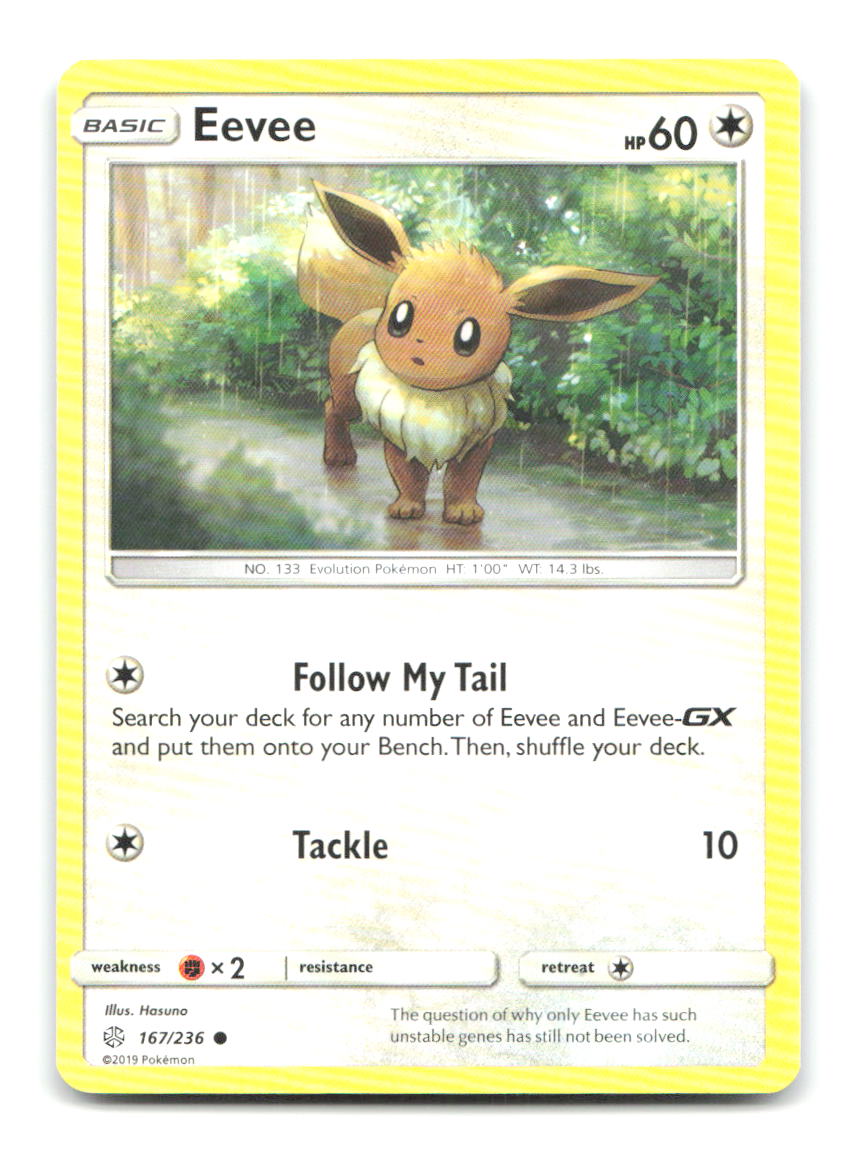 Eevee 167/236 Common Cosmic Eclipse Pokemon Lightly Played