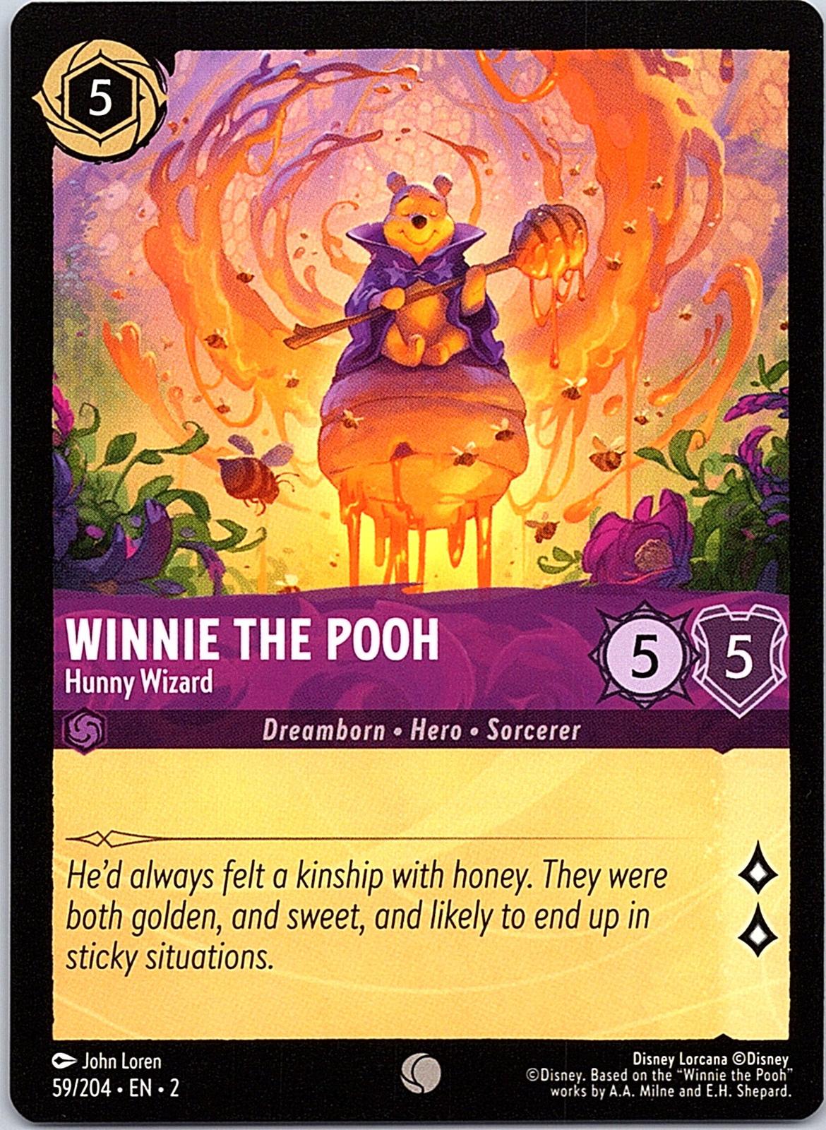 Winnie the Pooh - Hunny Wizard 59/204 Common Rise of the Floodborn Lorcana NM
