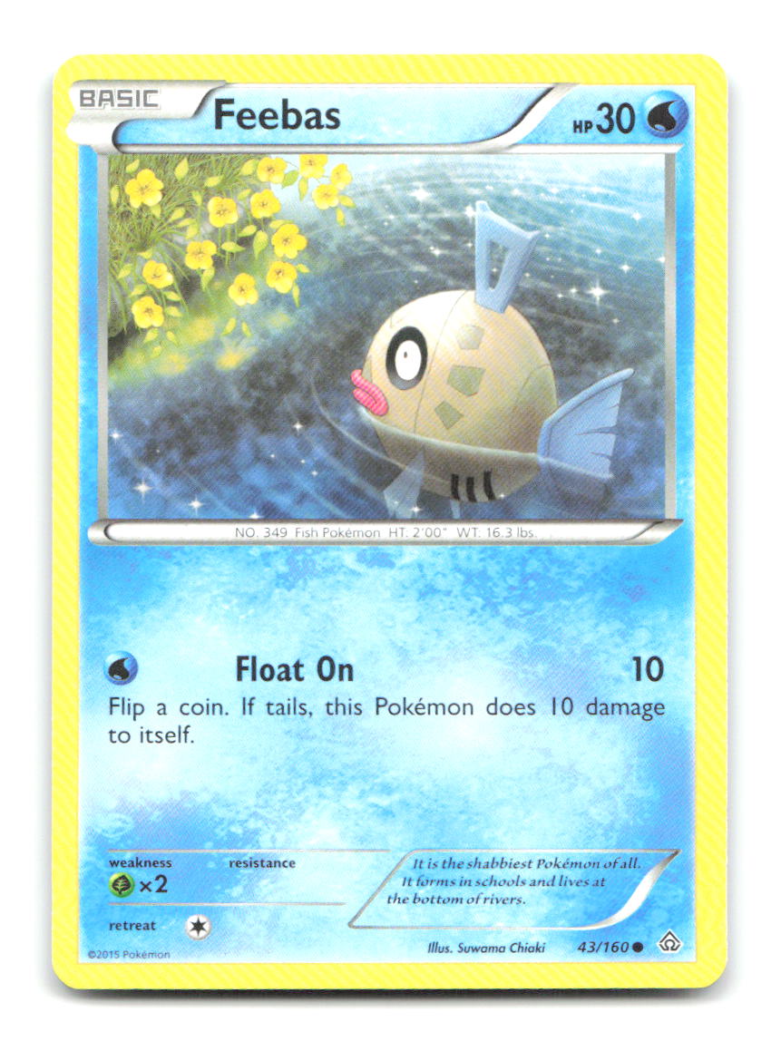 Feebas 43/160 C Primal Clash Pokemon LP