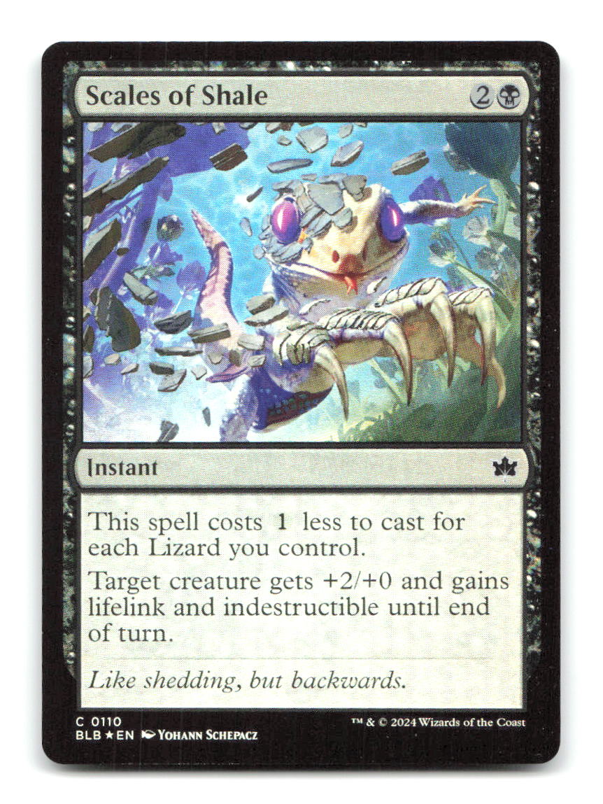 Scales of Shale 110 BLB Magic: The Gathering Foil NM