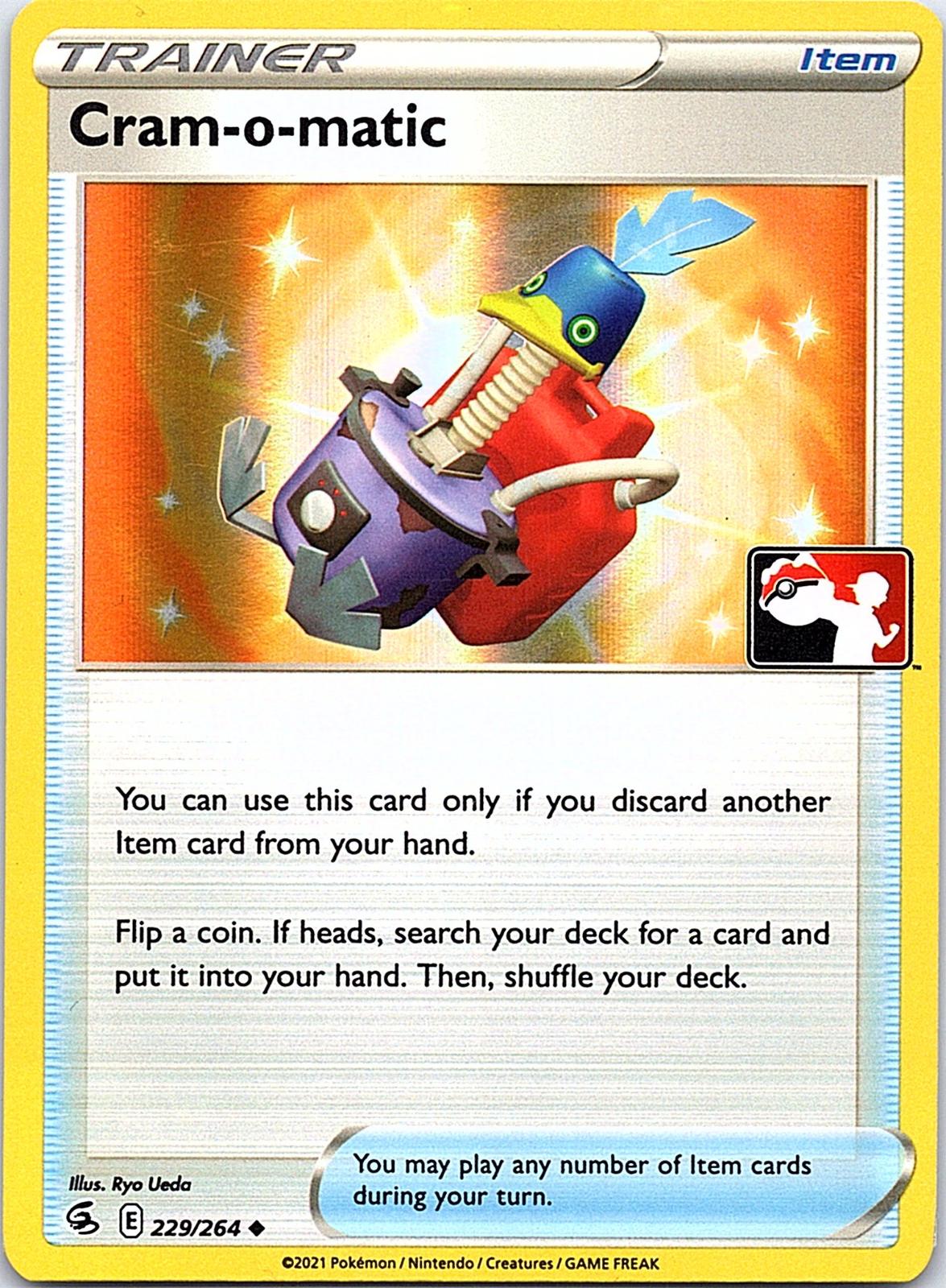 Cram-o-matic 229/264 Uncommon Prize Pack Series Cards Pokemon Holo LP