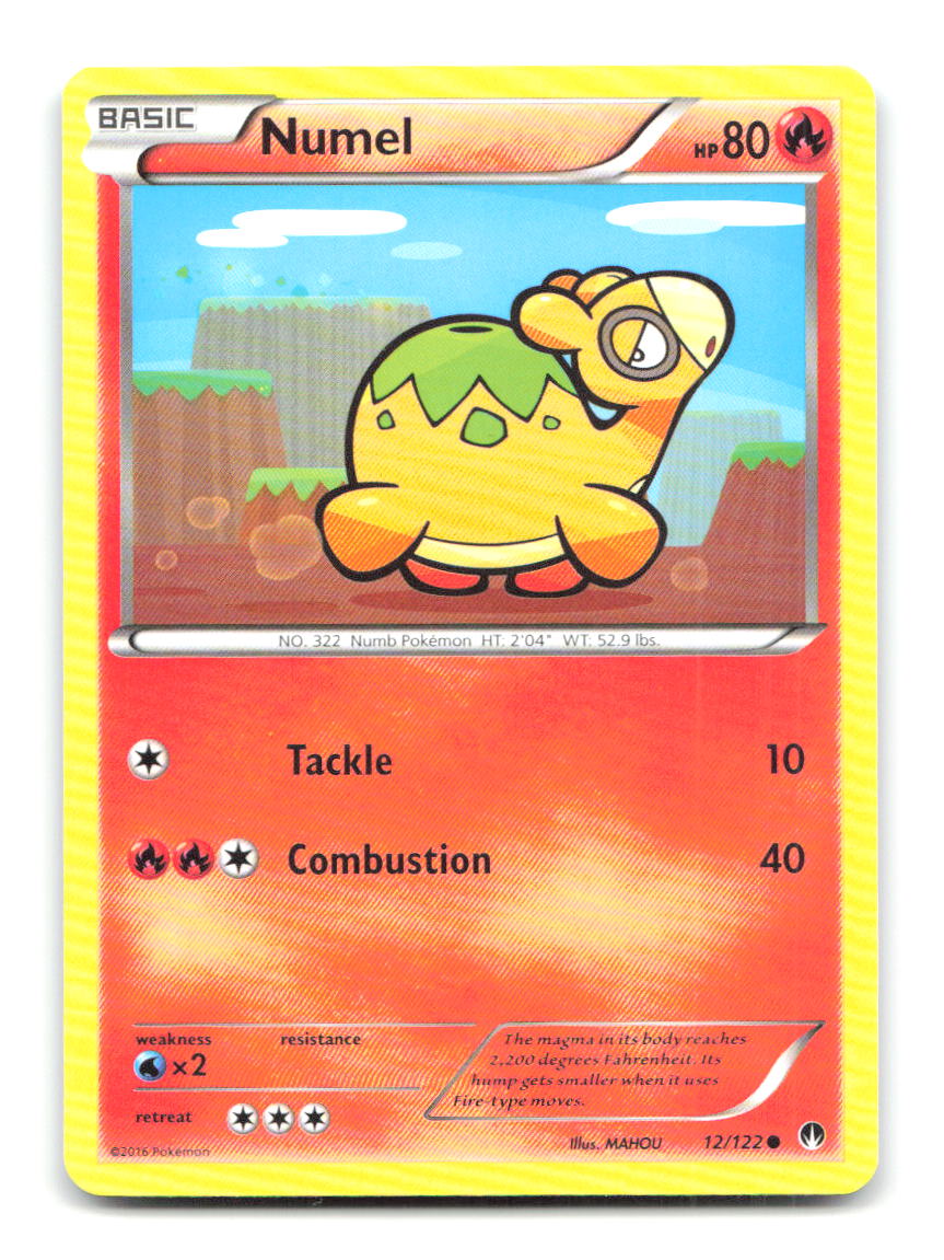 Numel 12/122 BKP Pokemon LP