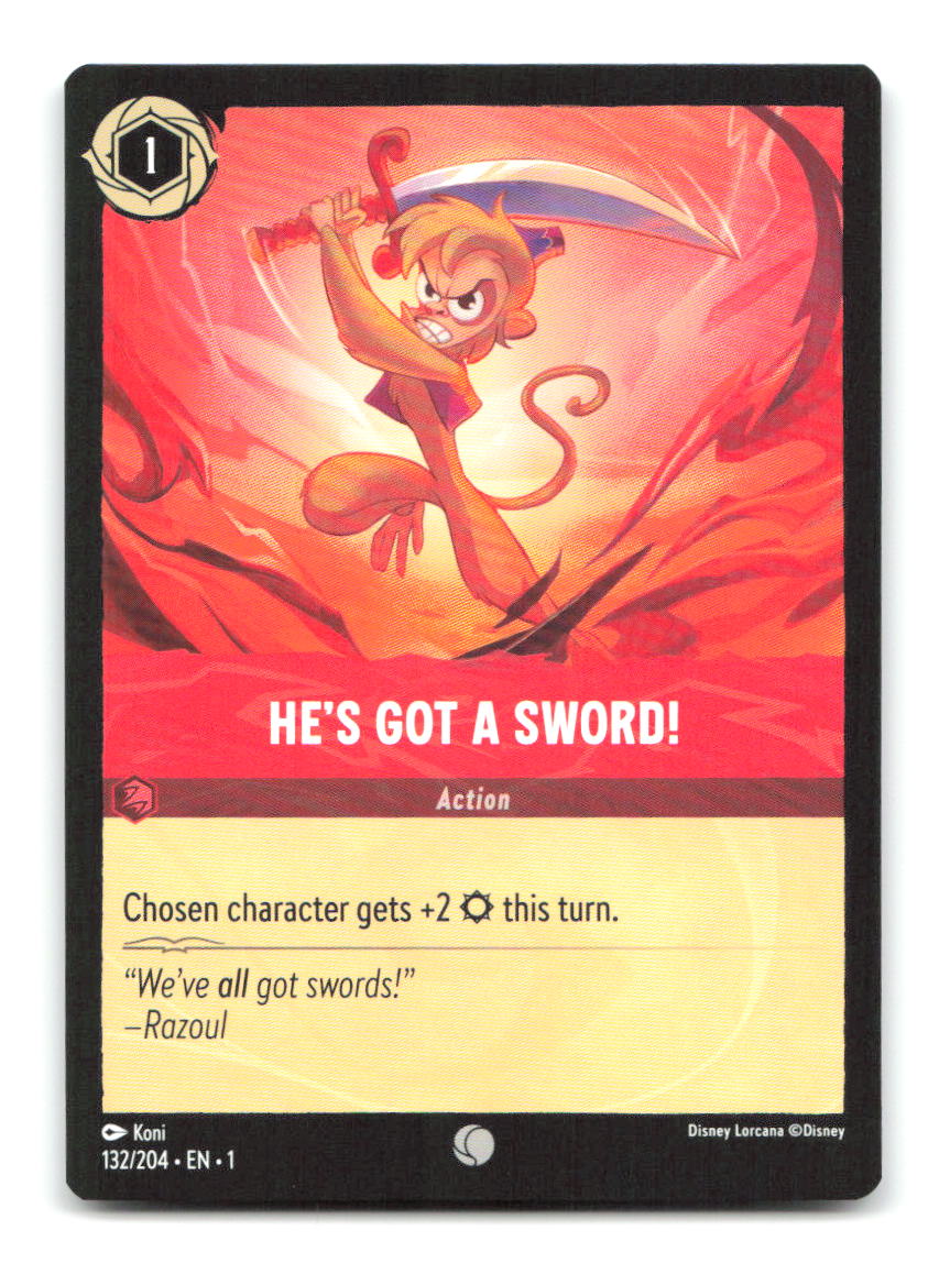 He's Got A Sword! 132/204 1 Lorcana NM