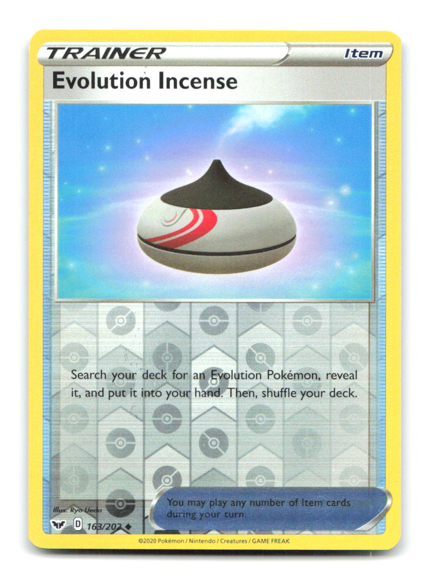 Evolution Incense 163/202 Uncommon Sword & Shield Pokemon Reverse Holo LP