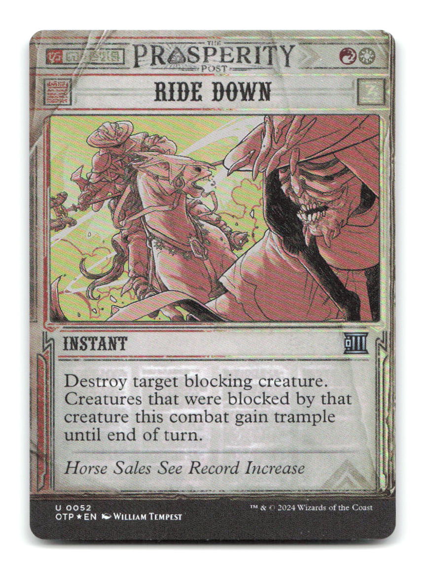 Ride Down 52 OTP Magic: The Gathering Foil NM
