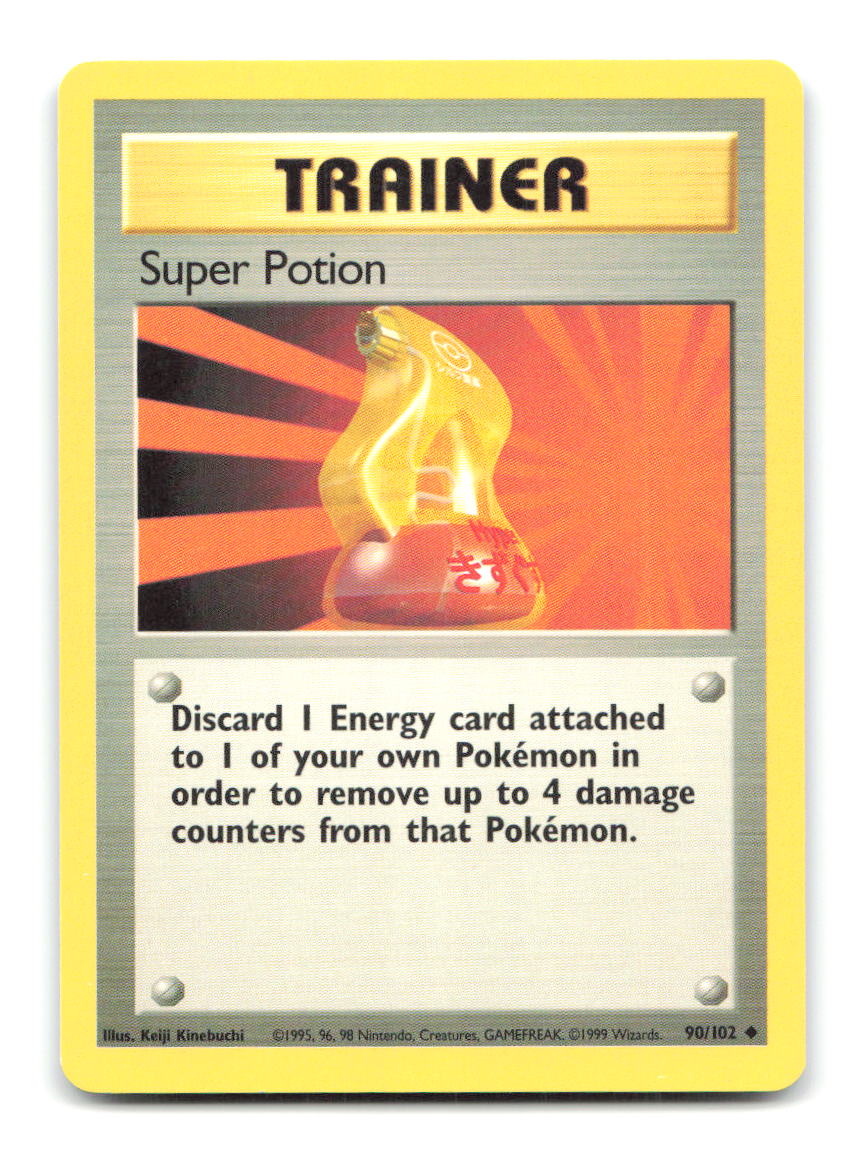 Super Potion 90/102 BS Pokemon HP