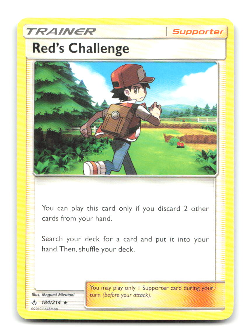 Red's Challenge (SM 184/214 Rare Deck Exclusives Pokemon Lightly Played
