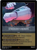 Syndrome's Remote 201/204 Rare Wilds Unknown Lorcana Cold Foil Near Mint