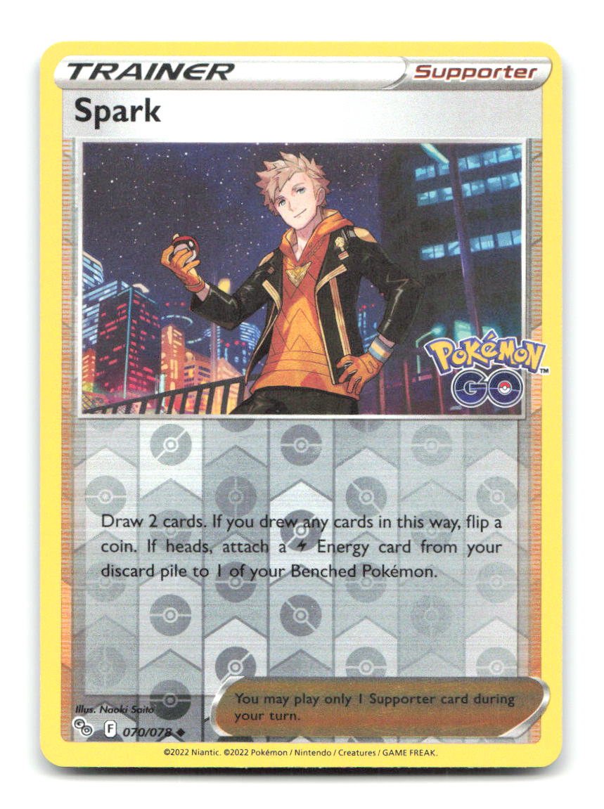 Spark 070/078 PGO Pokemon Reverse Holo LP