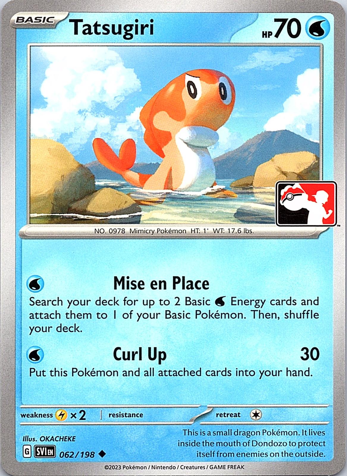 Tatsugiri 062/198 Uncommon Prize Pack Series Cards Pokemon Lightly Played