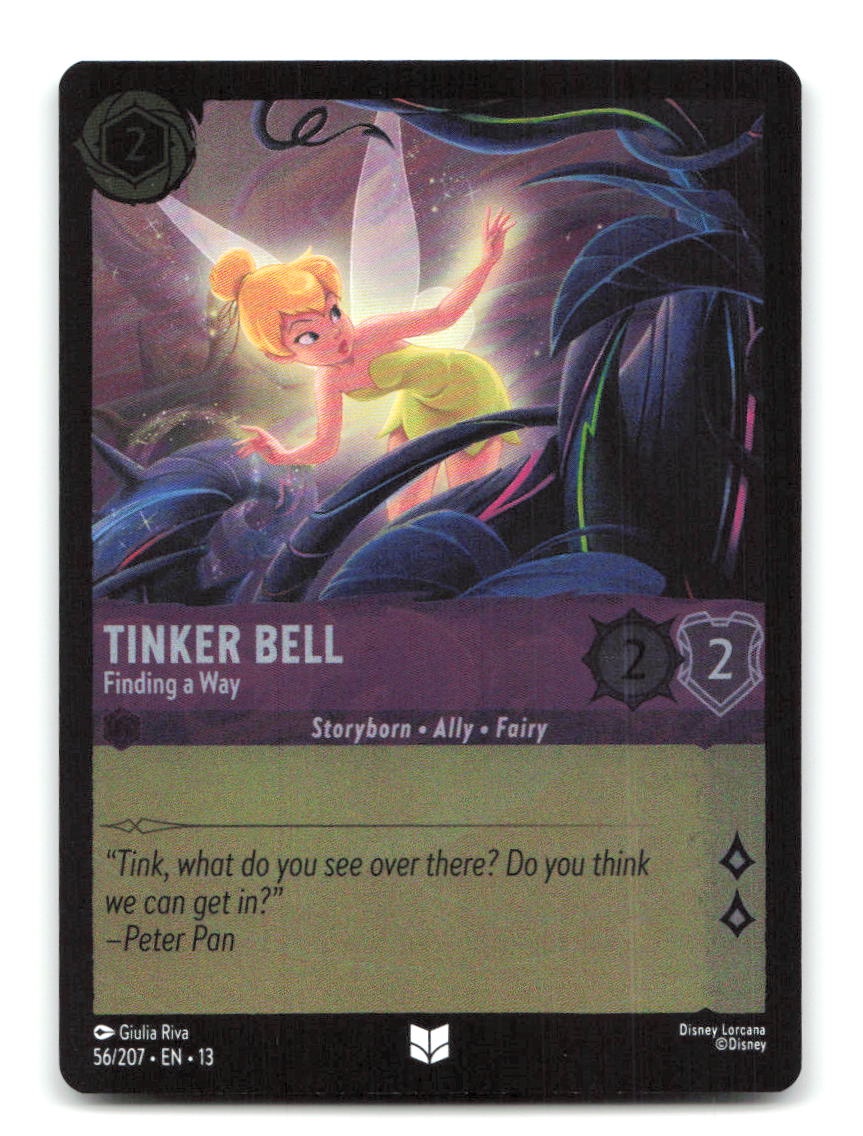 Tinker Bell - Finding a Way 56/204 13 Lorcana Cold Foil NM