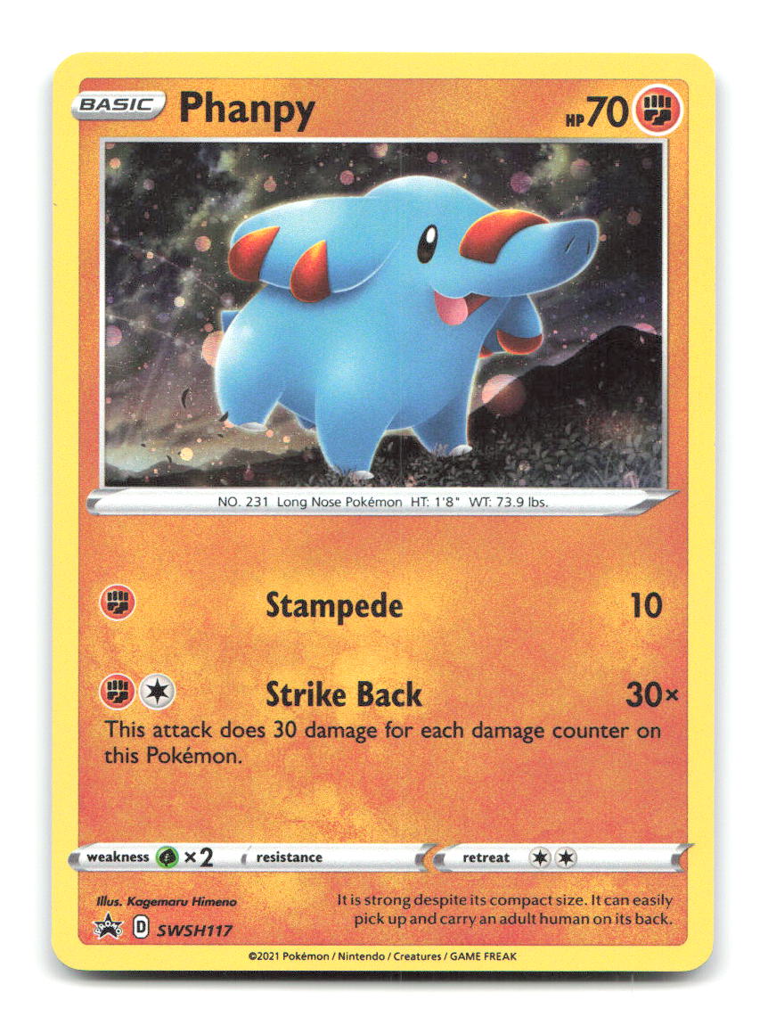 Phanpy SWSH117 SWSD Pokemon Holo LP