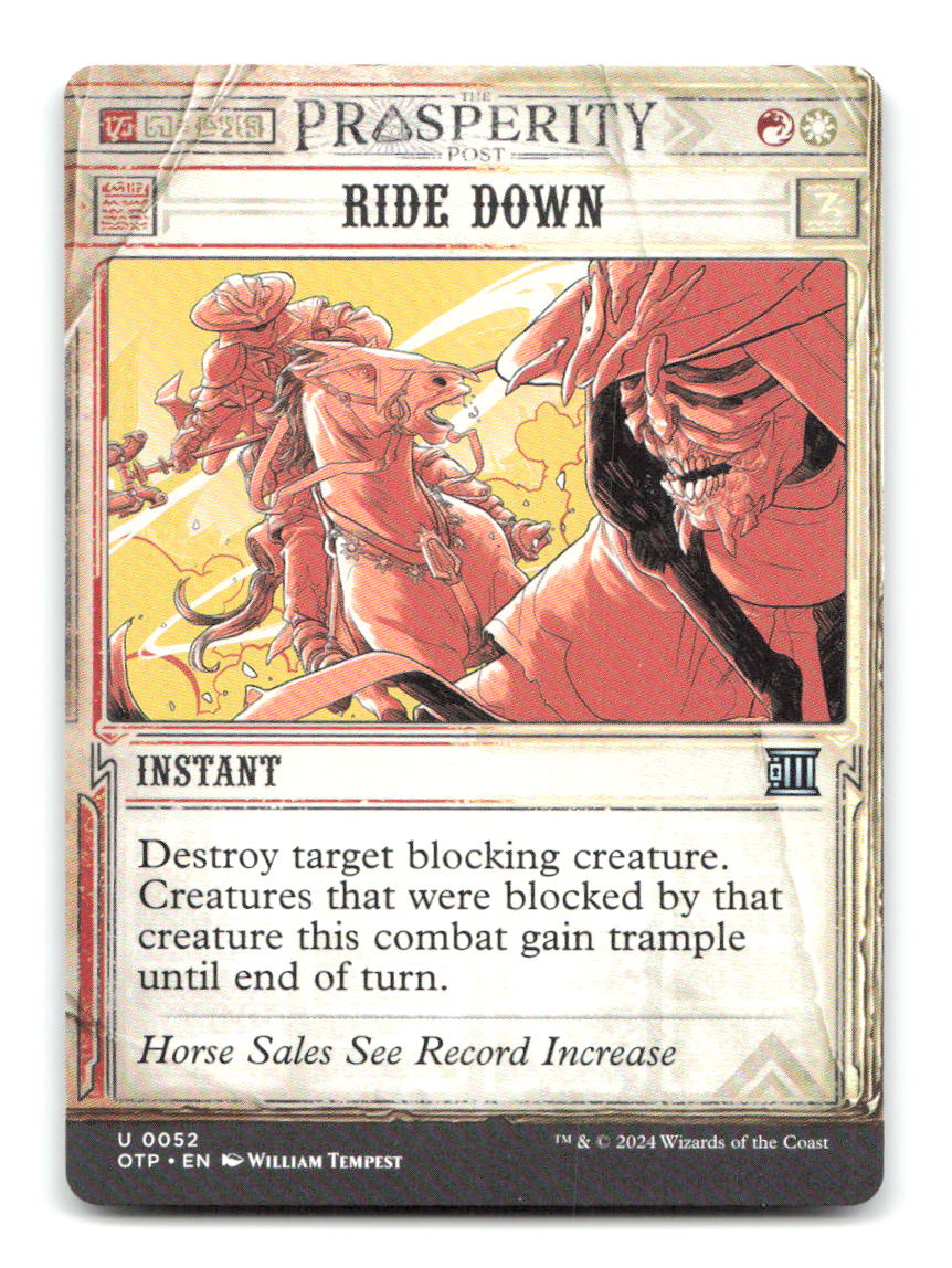 Ride Down 52 OTP Magic: The Gathering NM
