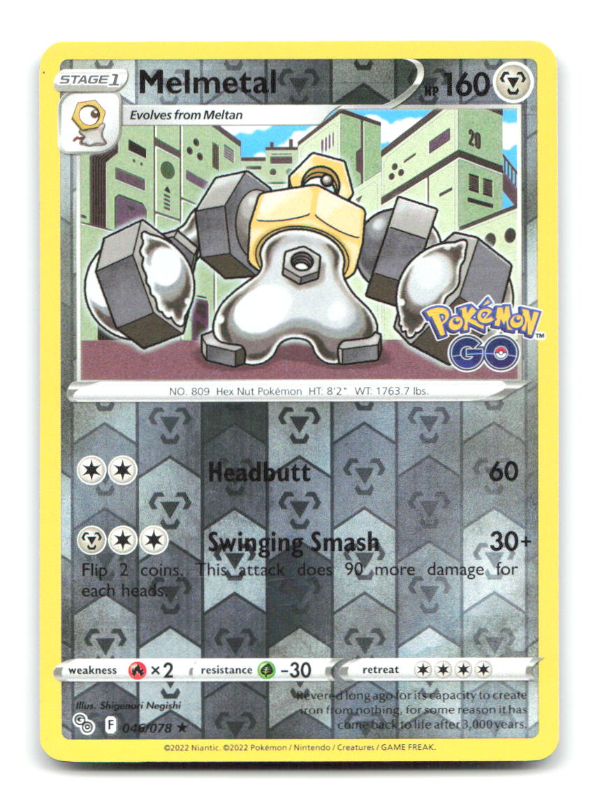 Melmetal 046/078 PGO Pokemon Reverse Holo LP
