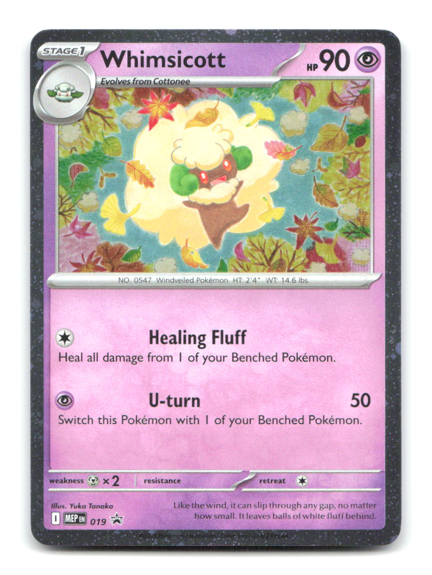 Whimsicott (Cosmos Holo) 019 MEP Pokemon NM