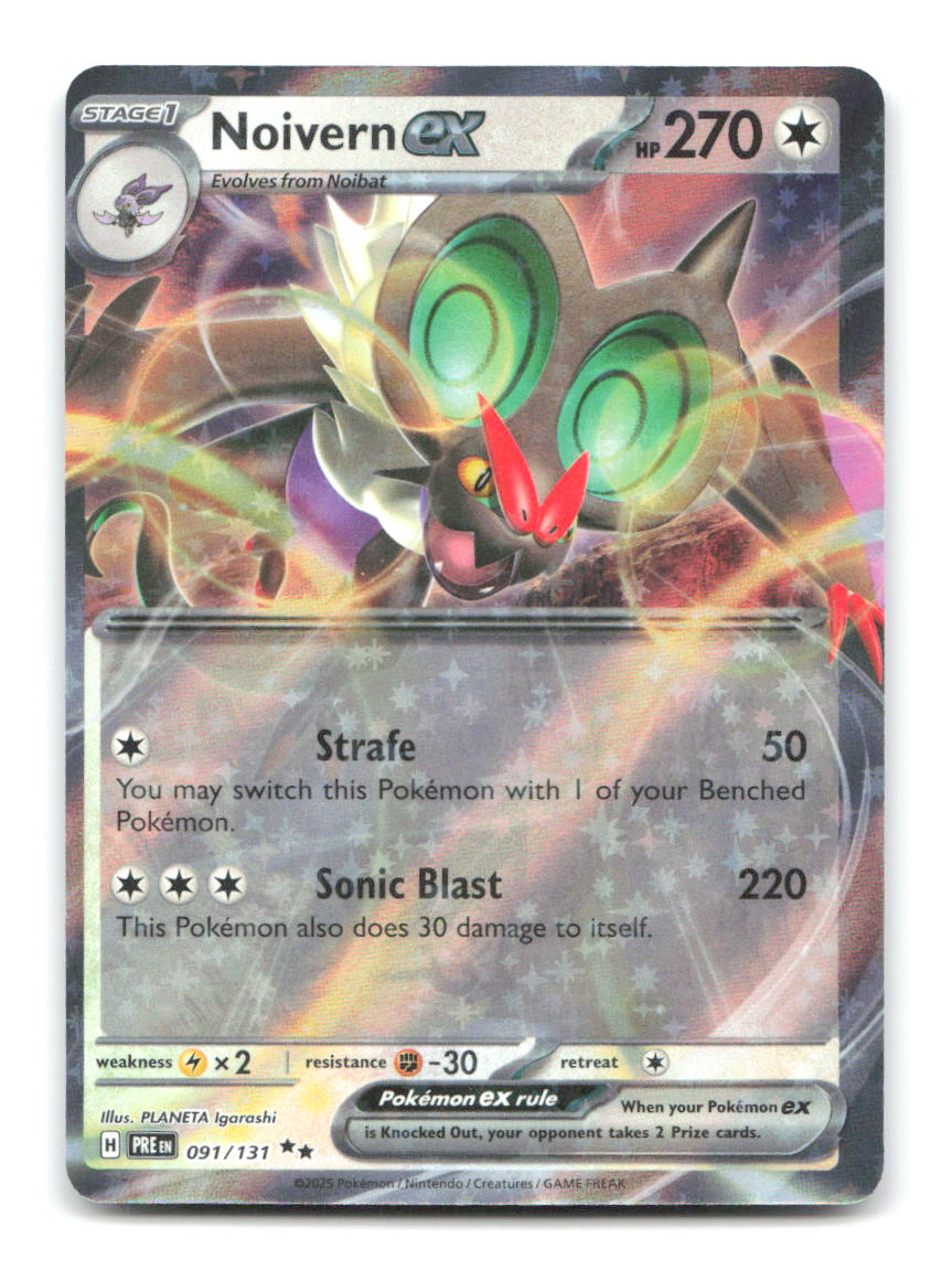 Noivern ex 091/131 PRE Pokemon Holo NM