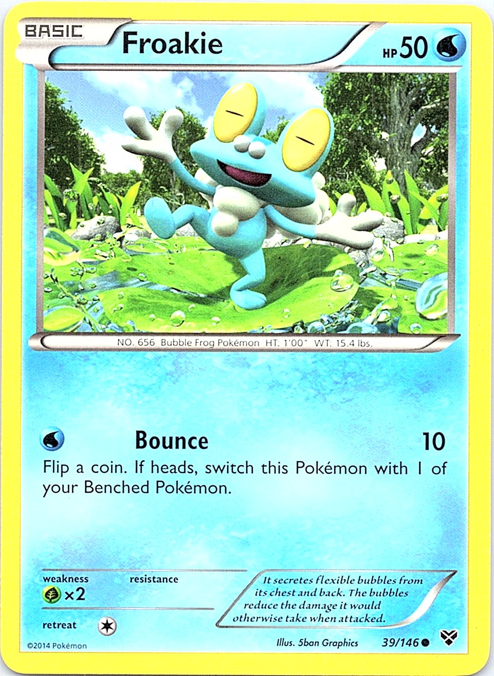 Froakie 39/146 Common XY Pokemon Lightly Played