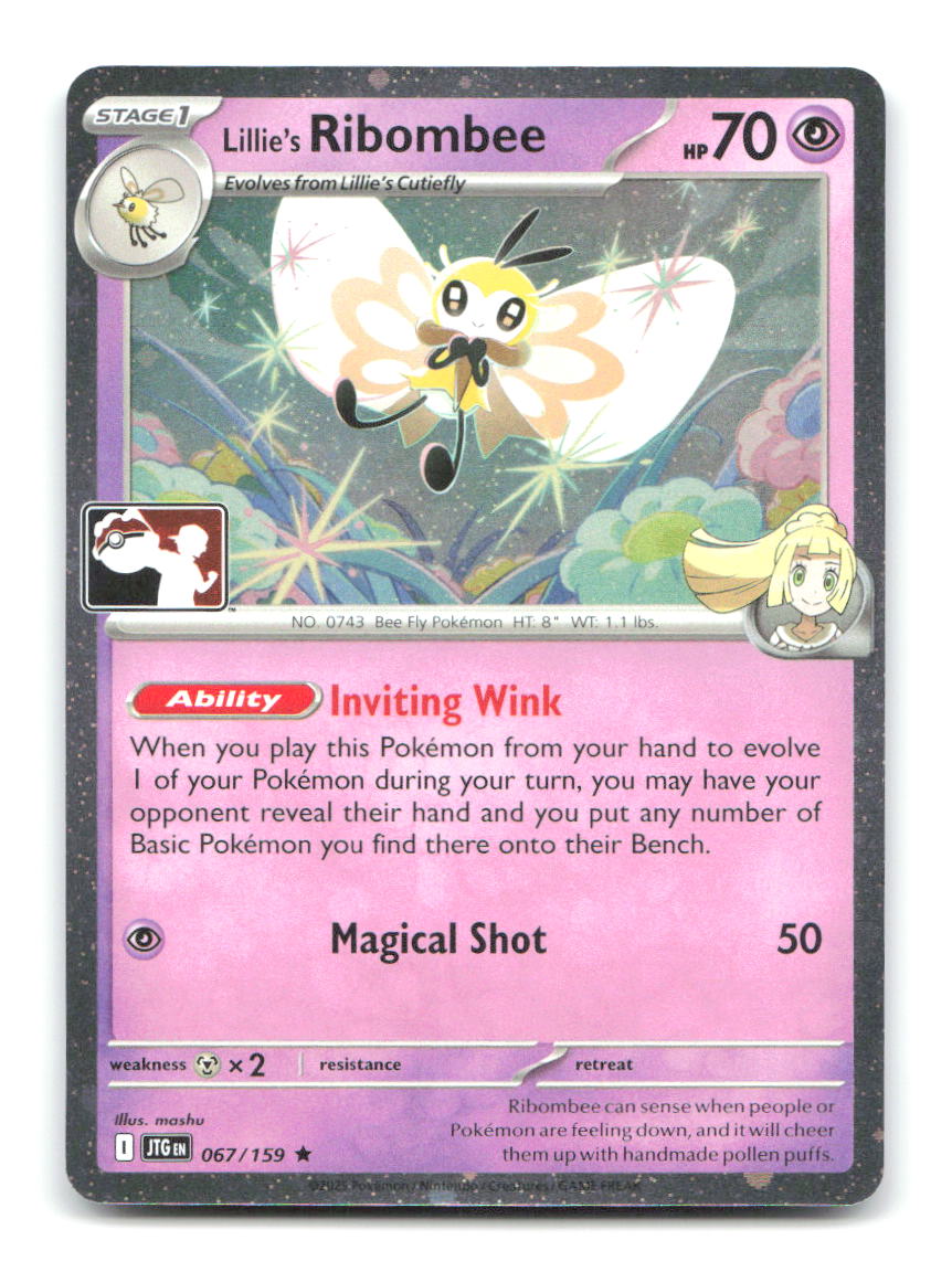 Lillie's Ribombee (Cosmos Holo) 067/159 Pokemon NM