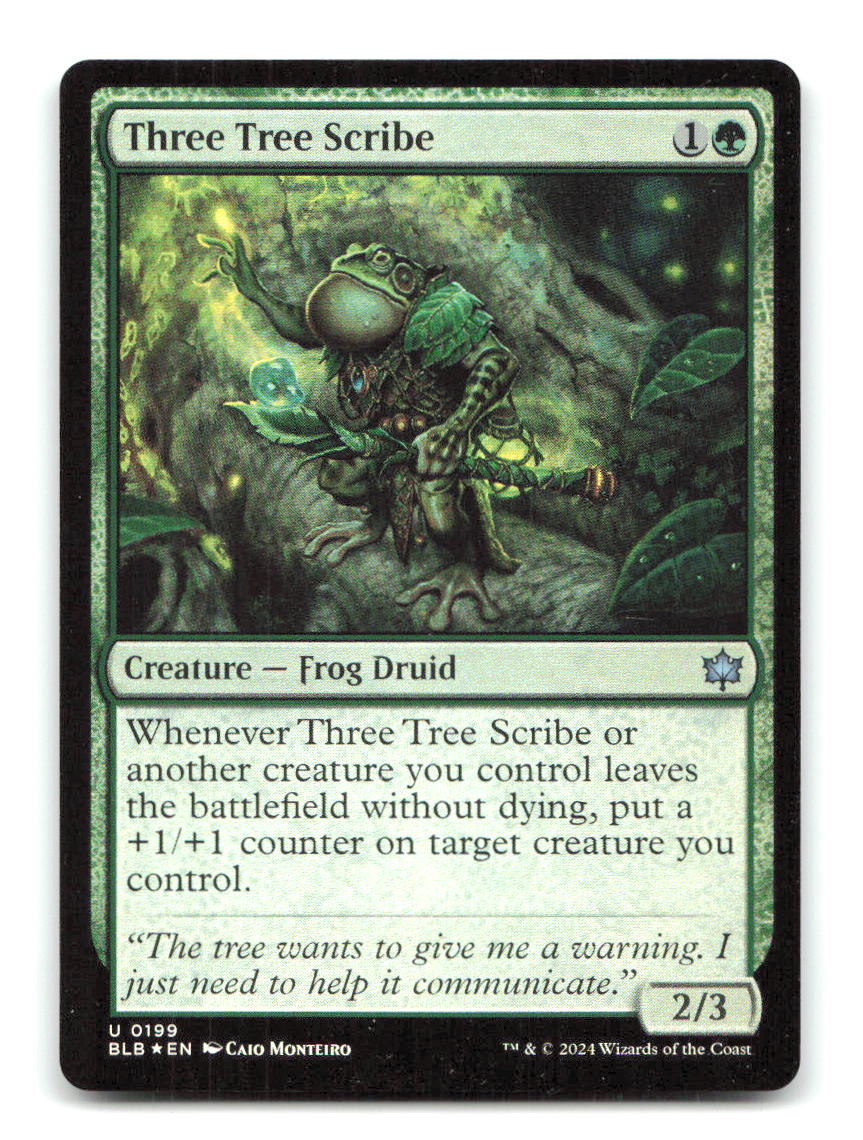Three Tree Scribe 199 BLB Magic: The Gathering Foil NM