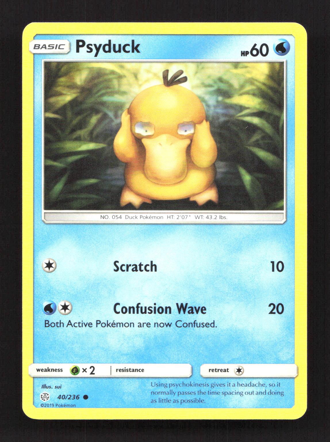 Psyduck 40/236 Common Cosmic Eclipse Pokemon Lightly Played