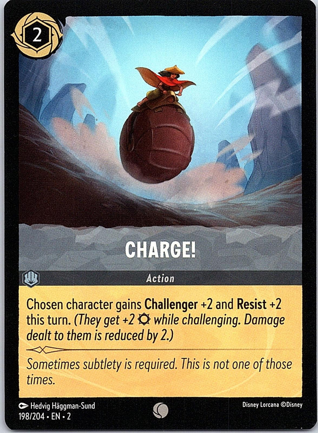 Charge! 198/204 Common Rise of the Floodborn Lorcana Near Mint