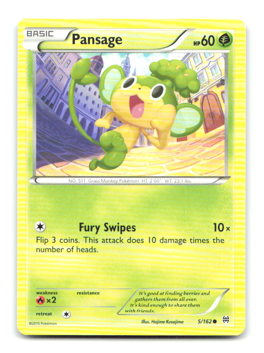 Pansage 5/162 C BREAKthrough Pokemon LP